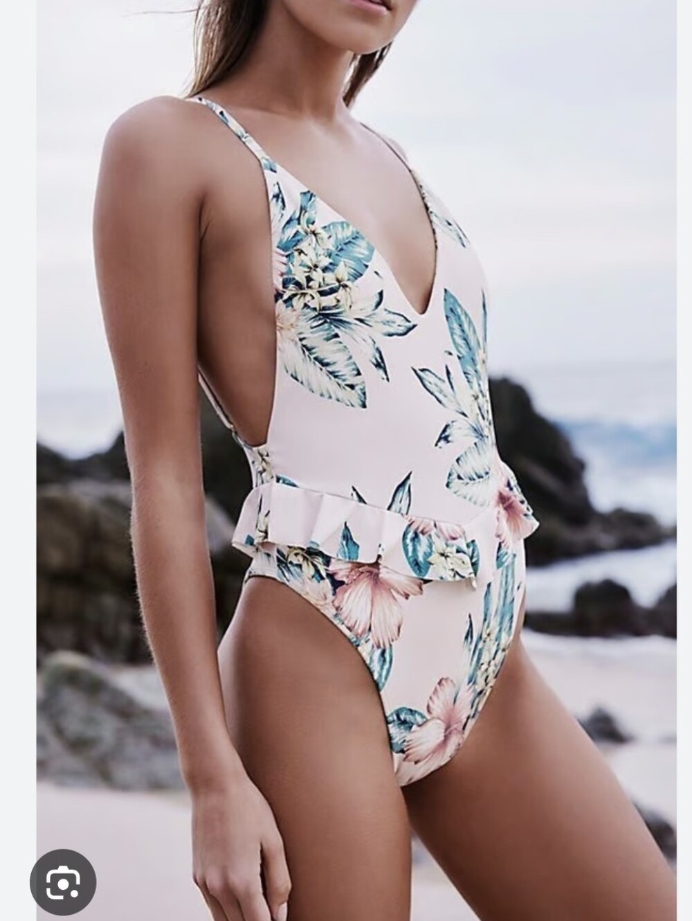 Montce Cynthia One Piece Swimsuit in Tommi Floral NEW Size Large